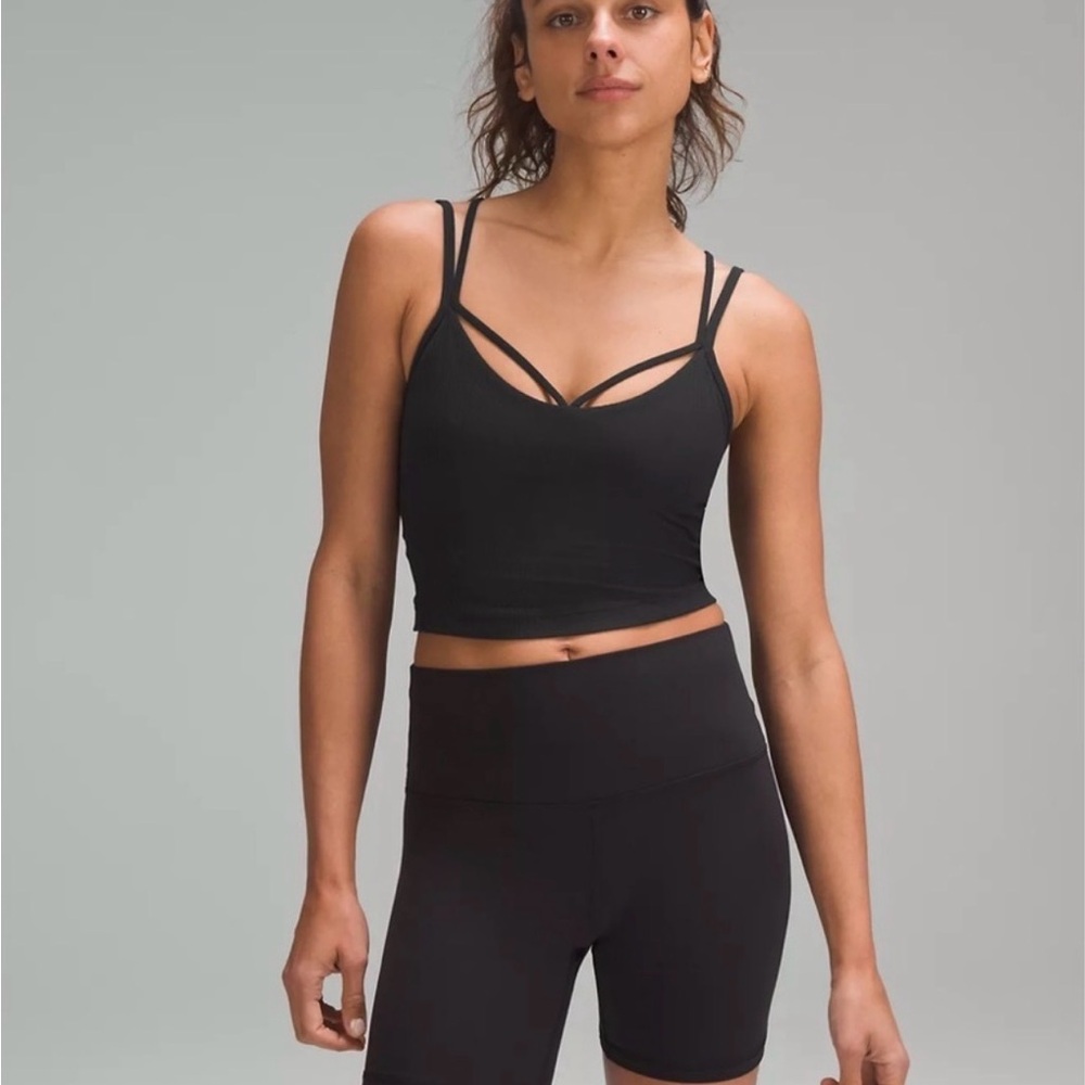 lululemon align strappy tank black ribbed
